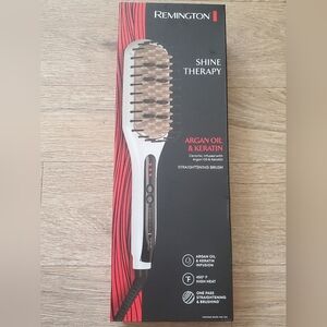 Straightening Brush Ceramic Infused W Argan Oil & Keratin REMINGTON New Sealed